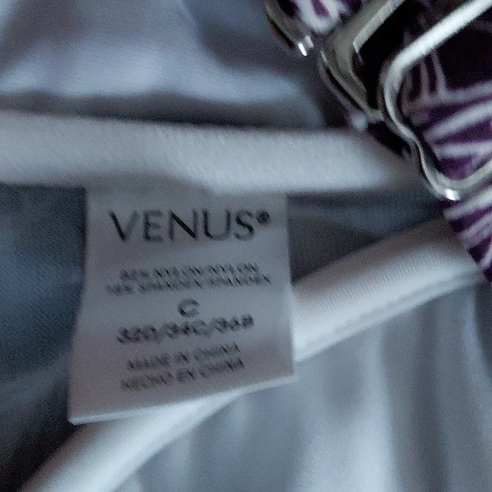 VENUS Purple Floral Two-Piece Swim Set